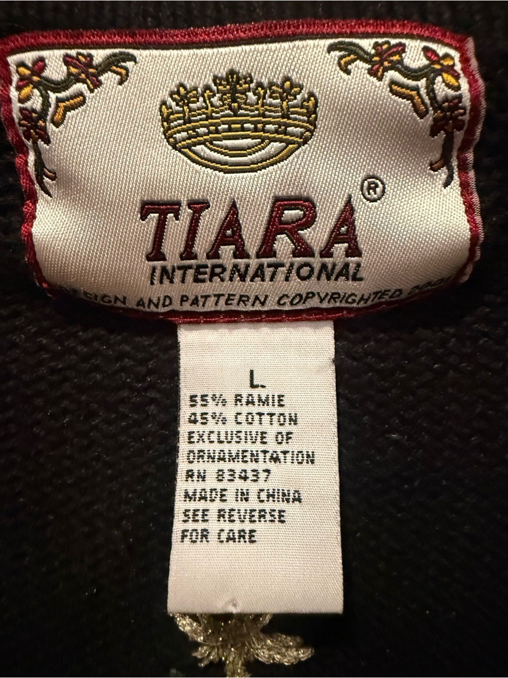 Tiara International Vtg Christmas Snowman Full Zip Cardigan L Holiday Whimsical - Picture 3 of 12